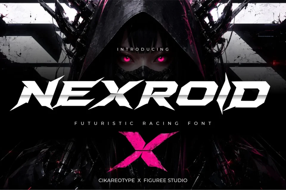 Nexroid - Futuristic Racing Font