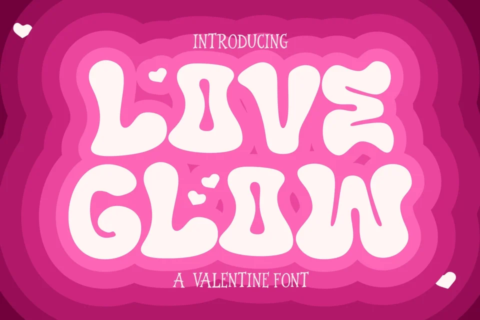 Love Glow - Retro Valentine Font