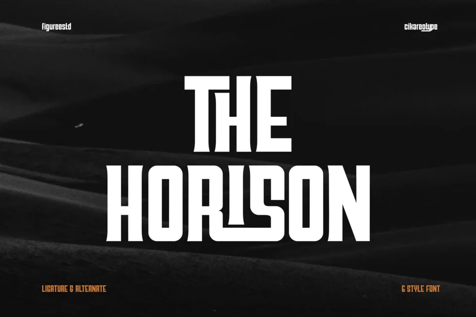 The Horison - Logotype and Branding Font
