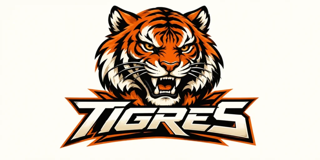 Illustrated tiger mascot logo for a streetwear clothing brand featuring expressive character artwork, bold outlines, and black, orange, and cream colors